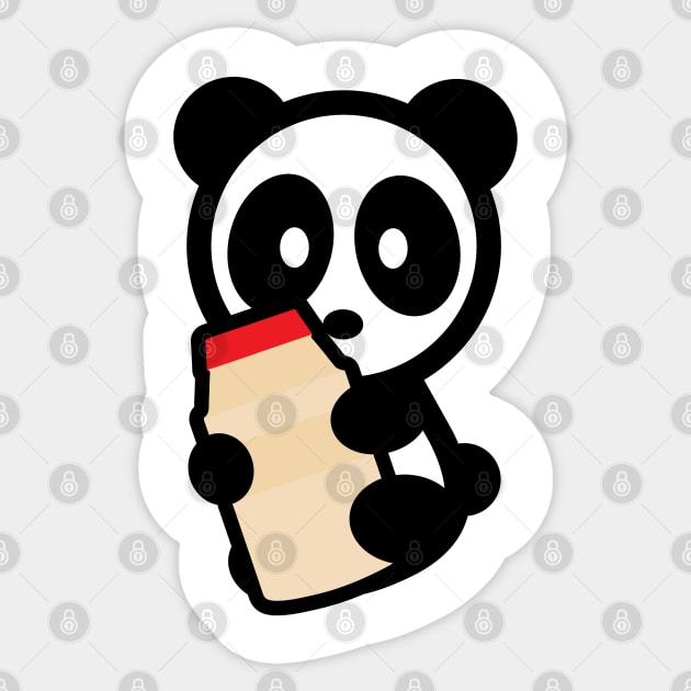 Panda Yogurt Drink Bambu Brand Bear Asian Food Snack Animal Sweet Dessert Sticker by Bambu